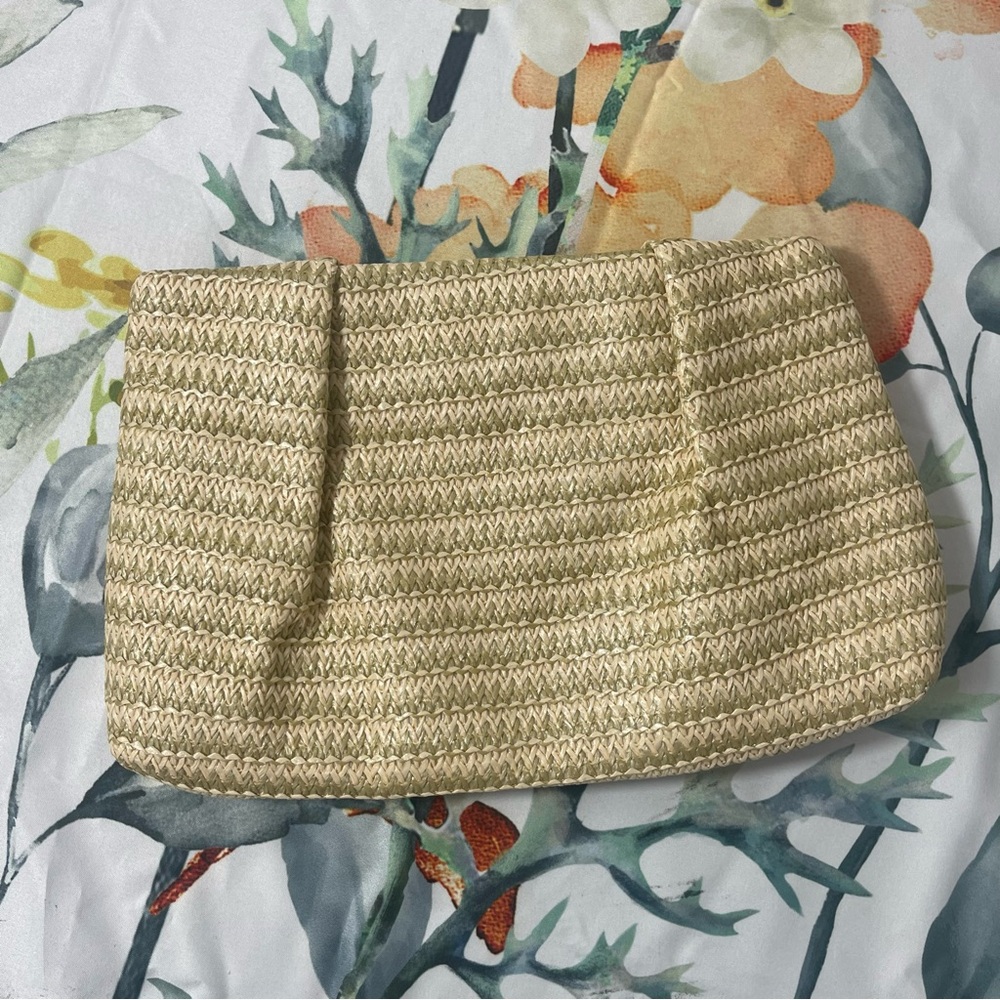 Boho Straw Clutch Purse - Picture 6 of 6